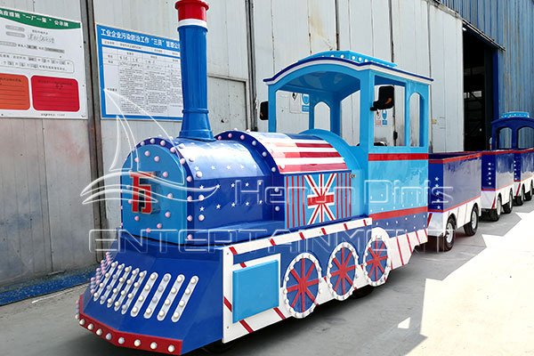 British Style Small Trackless Train for Kids